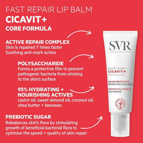 Svr Cicavit+ Fast Repairing Nourishing Lip Balm 10G