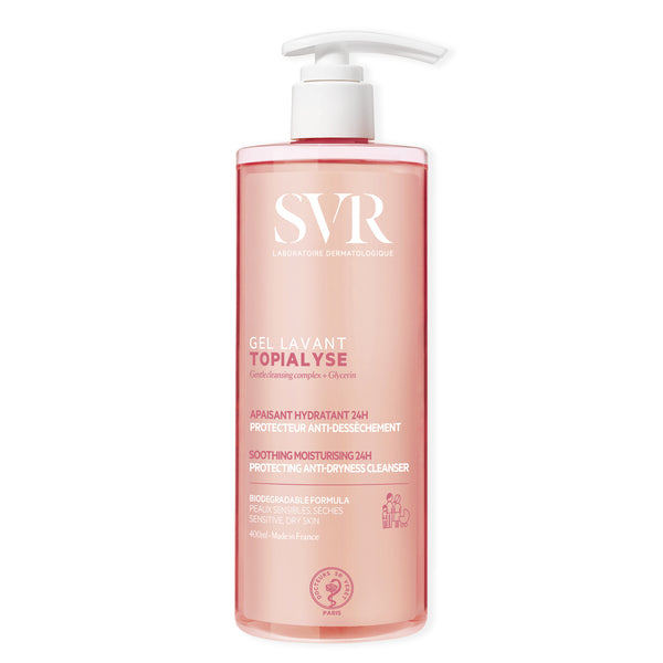 Svr Topialyse 24Hr Hydrating Face & Body Gel Wash 400Ml