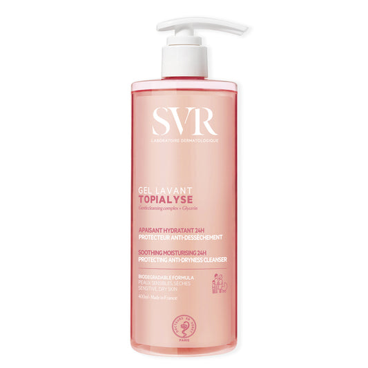 Svr Topialyse 24Hr Hydrating Face & Body Gel Wash 400Ml