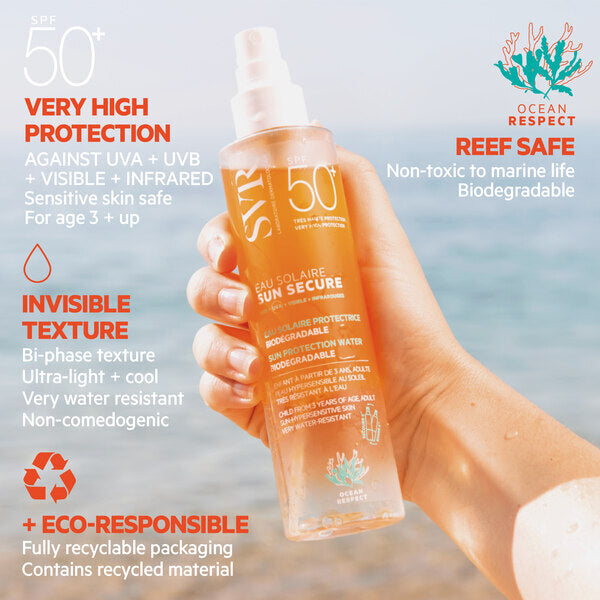 Svr Sun Secure Spf 50+ Face & Body Oleo-Water Spray, 200Ml