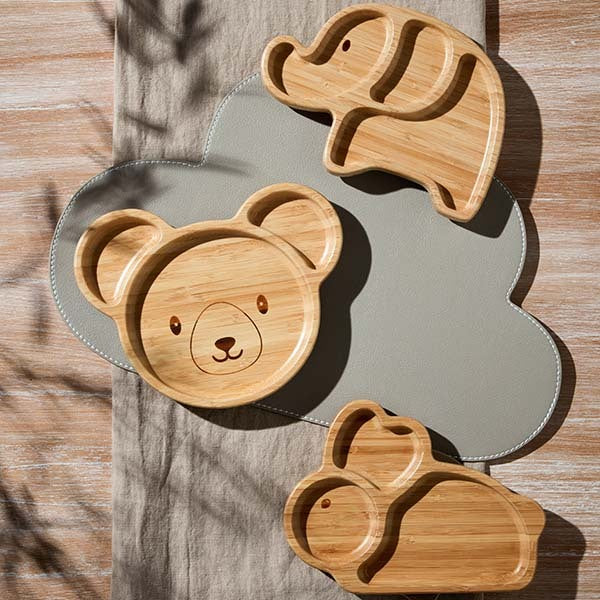 Bambino Bamboo & Silicone Elephant Base Plate