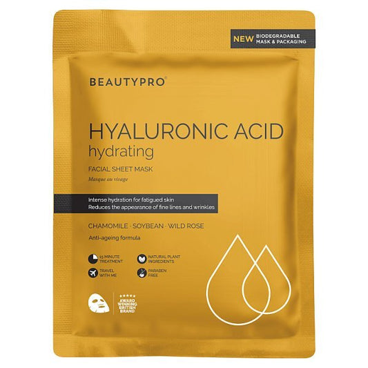 Beautypro Hyaluronic Acid Hydrating Sheet Mask 22Ml