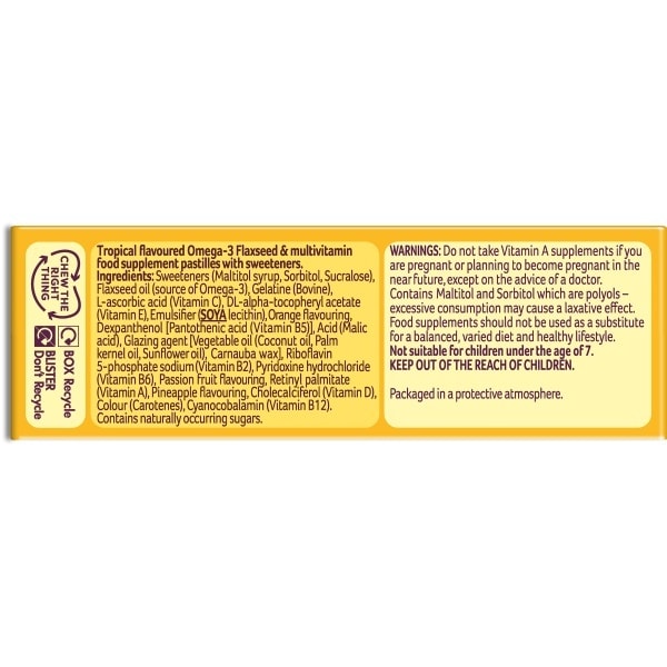 Bassetts Vitamins 7-11 Multivitamins + Omega 3 Pastilles 30S