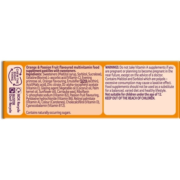 Bassetts Vitamins Multivitamins 12-18 Years Pastilles 30S