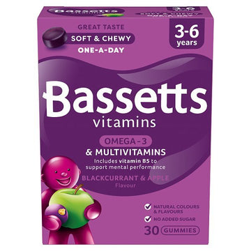 Bassetts Vitamins 3-6 Multivitamins + Omega 3 Pastilles 30S