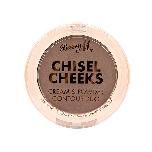 Barry M Chisel Cheeks Cream & Powder Contour Duo - Medium