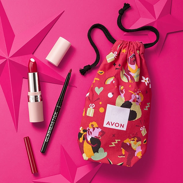 Avon Hydramatic Red Lipstick Gift Set