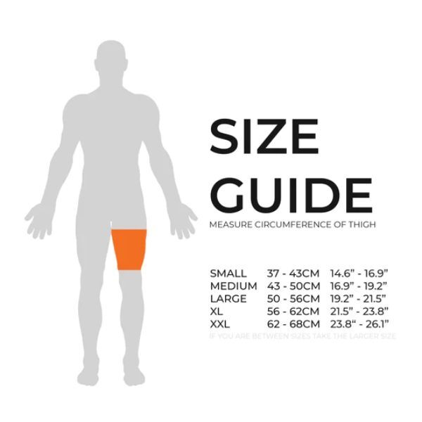 Bearhug Bamboo Thigh Support Sleeve | Xxl