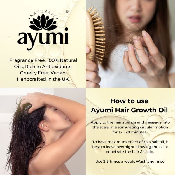 Ayumi Hair Growth Trio Bundle | Shampoo | Conditioner | Hair Oil 650Ml