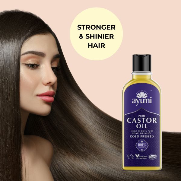 Ayumi Pure Castor Oil For Hair & Eyelashes 150Ml