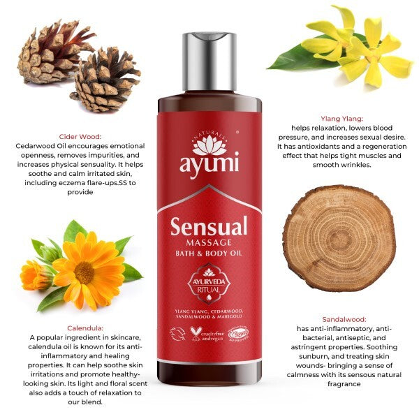 Ayumi Naturals Sensual Massage Oil 250Ml