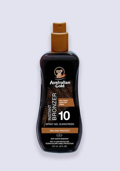 Australian Gold Spray Gel With Instant Bronzer Spf 10 237Ml