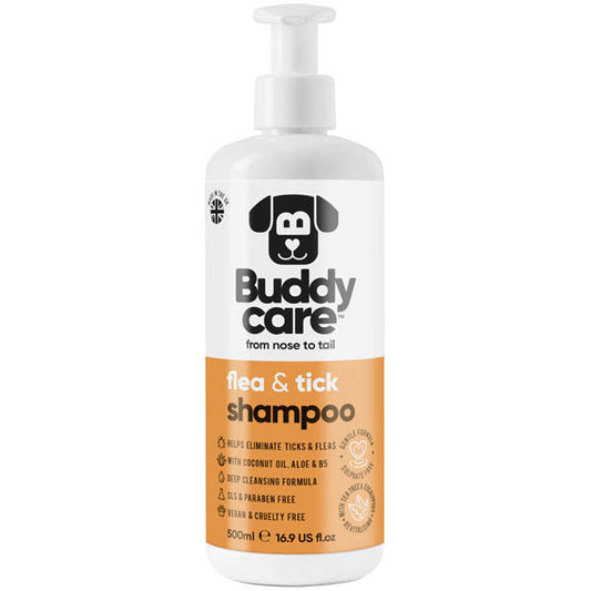 Buddycare - Dog Shampoo - Flea & Tick - 500Ml