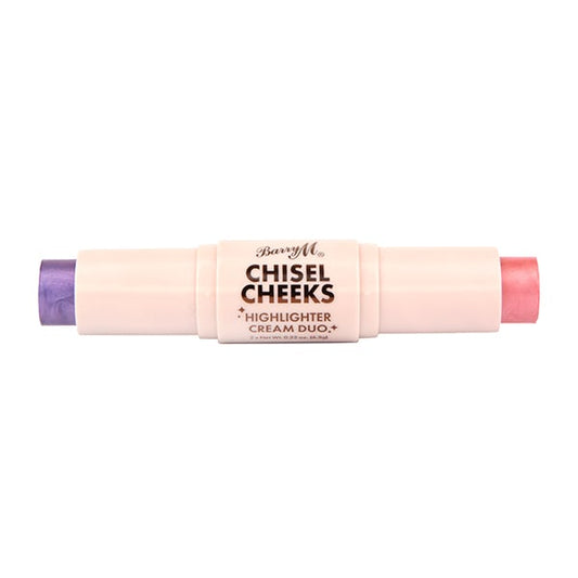 Barry M Chisel Cheeks Highlighter Cream Duo - Lilac & Pink