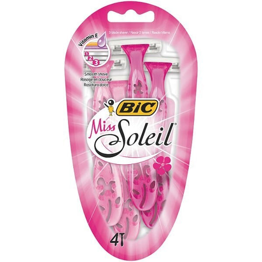 Bic Miss Soleil Triple Blade Disposable Razor - X4