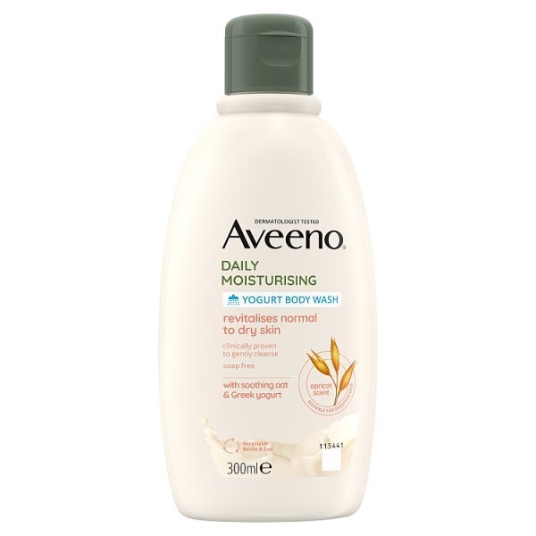 Aveeno Daily Moisturising Yogurt Apricot Body Wash 300Ml