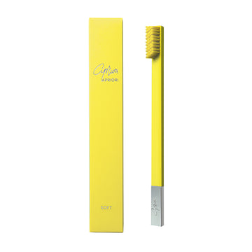 Apriori Sunflower Yellow Silver Soft Toothbrush