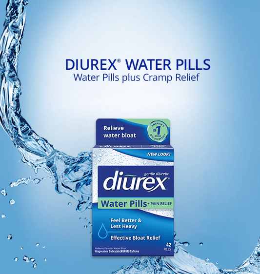Diurex Original Formula Water Pills, 42 Count – Relieves Temporary Water Weight Gain & Bloating