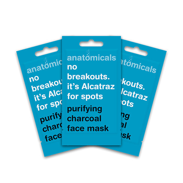 Anatomicals Purifying Charcoal Face Mask 15Ml (3 Packs)