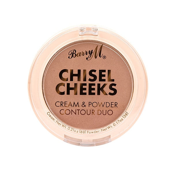 Barry M Chisel Cheeks Cream & Powder Contour Duo - Light