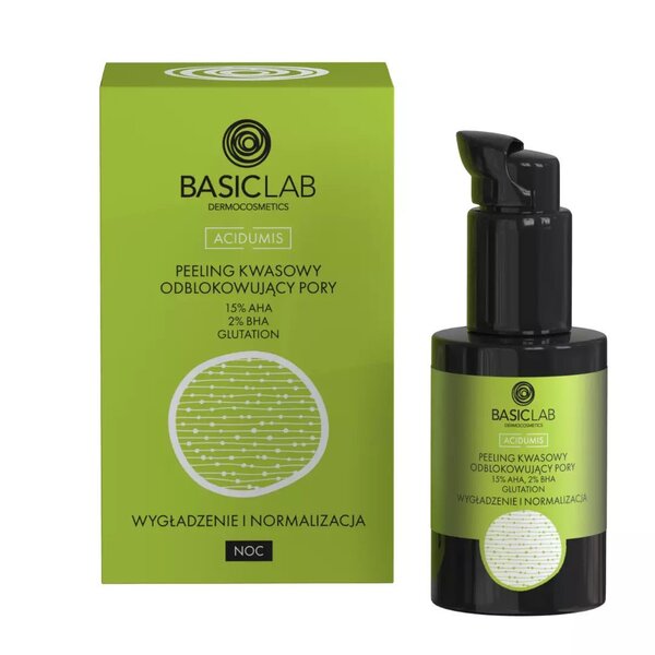 Basiclab Acid Peeling Unblocking Pores 15% Aha & 2% Bha 30Ml