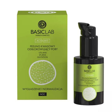 Basiclab Acid Peeling Unblocking Pores 15% Aha & 2% Bha 30Ml