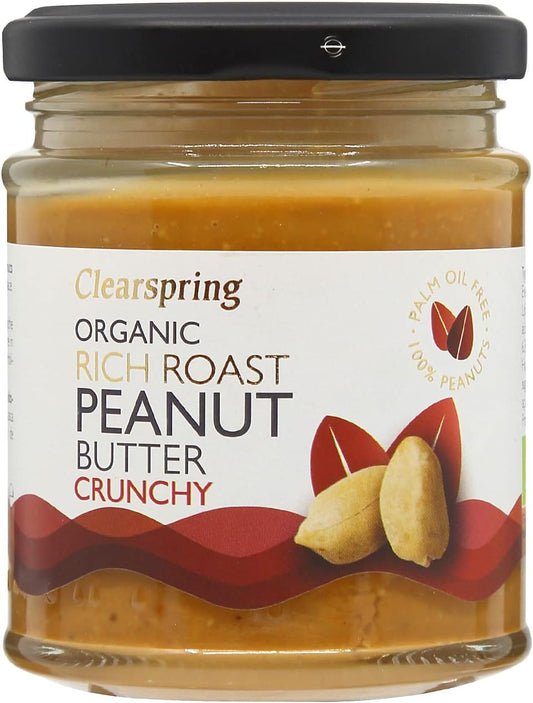 Clearspring Organic Rich Roast Peanut Butter - Crunchy - 170G