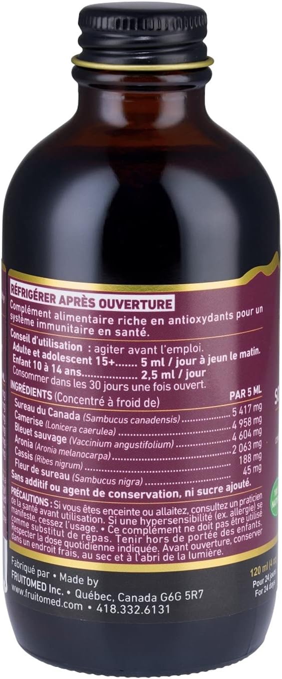 Immunia Fusion - Improve Your Immune Support. Elderberries, Elderflower and Antioxidant Berries Formula. Concentrated Polyphenols (anthocyanins, quercetins). Made with Canadian Elderberry (1 Pack) : Health & Household