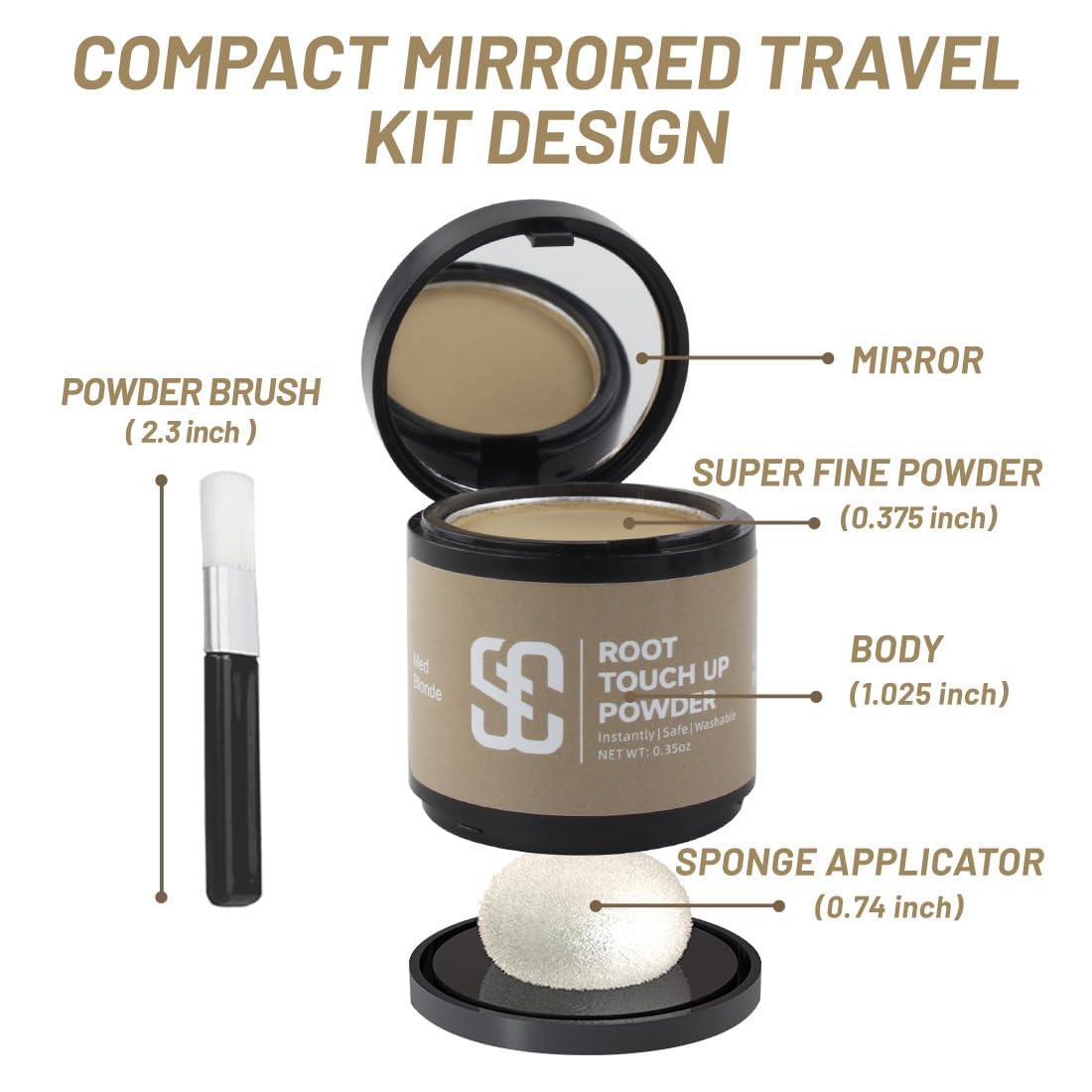 Sovoncare Instantly Hairline Powder-Maycheer Conceals Gray Hair Loss Shadow Coverage Magic Color Root Touch Up For Women & Men Blonde 0.35 Oz : Beauty & Personal Care