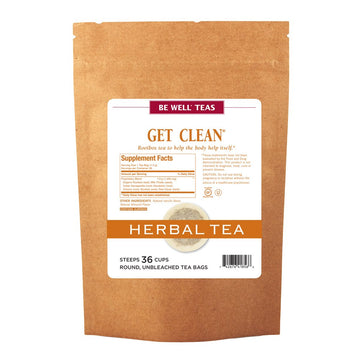 The Republic Of Tea Be Well Teas No. 7, Get Clean Herbal Tea For Detoxing, Refill Pack Of 36 Tea Bags