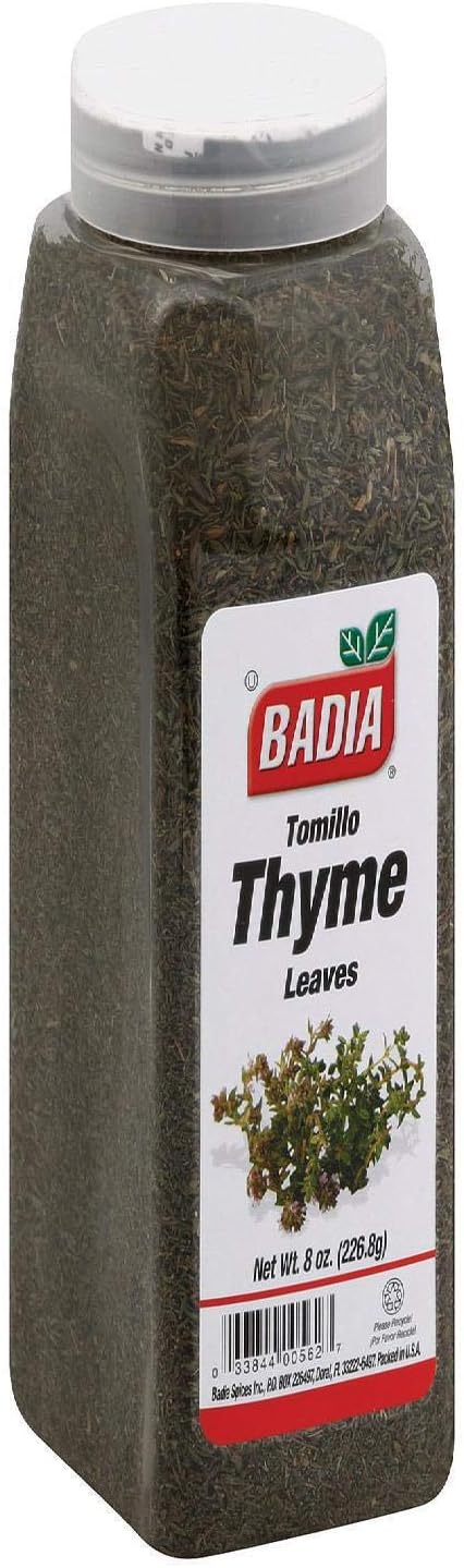 Badia: Spice Thyme Leaves Whole 8 Oz (Pack Of 6)