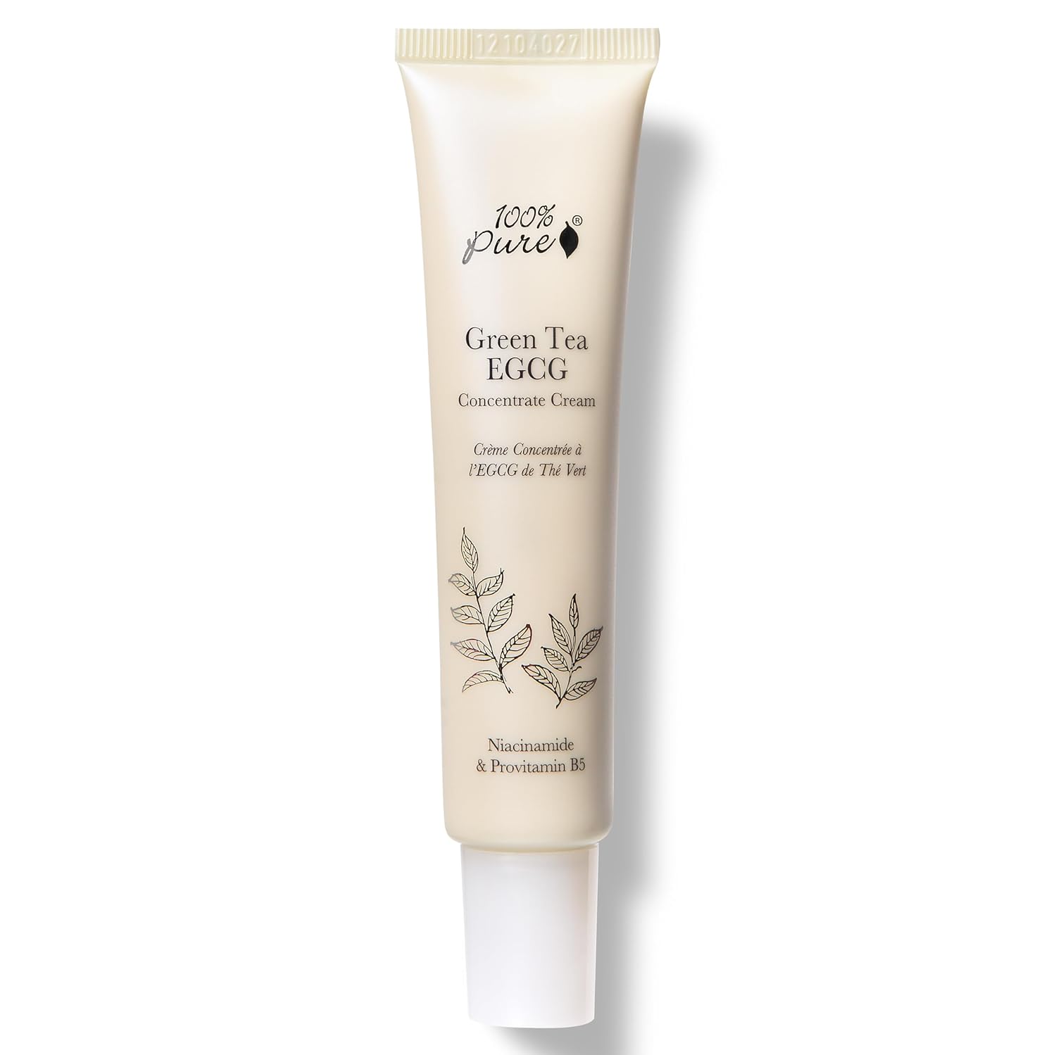 100% Pure Green Tea Egcg Concentrate Face Cream Anti-Aging Antioxidant Boost With Squalene & Caffeine Lightweight Daily Hydrating Facial Moisturizer & Skin Care For Women & Men - 1.4 Oz