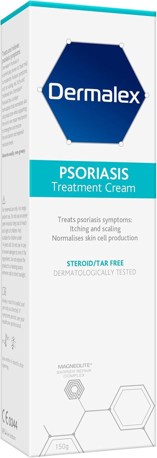 Dermalex Psoriasis Treatment Cream – Clinically Proven To Treat Mild To Moderate Symptoms Of Psoriasis – 60 G