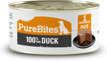 Purebites Duck Pates For Dogs, Only 1 Ingredient, Case Of 12