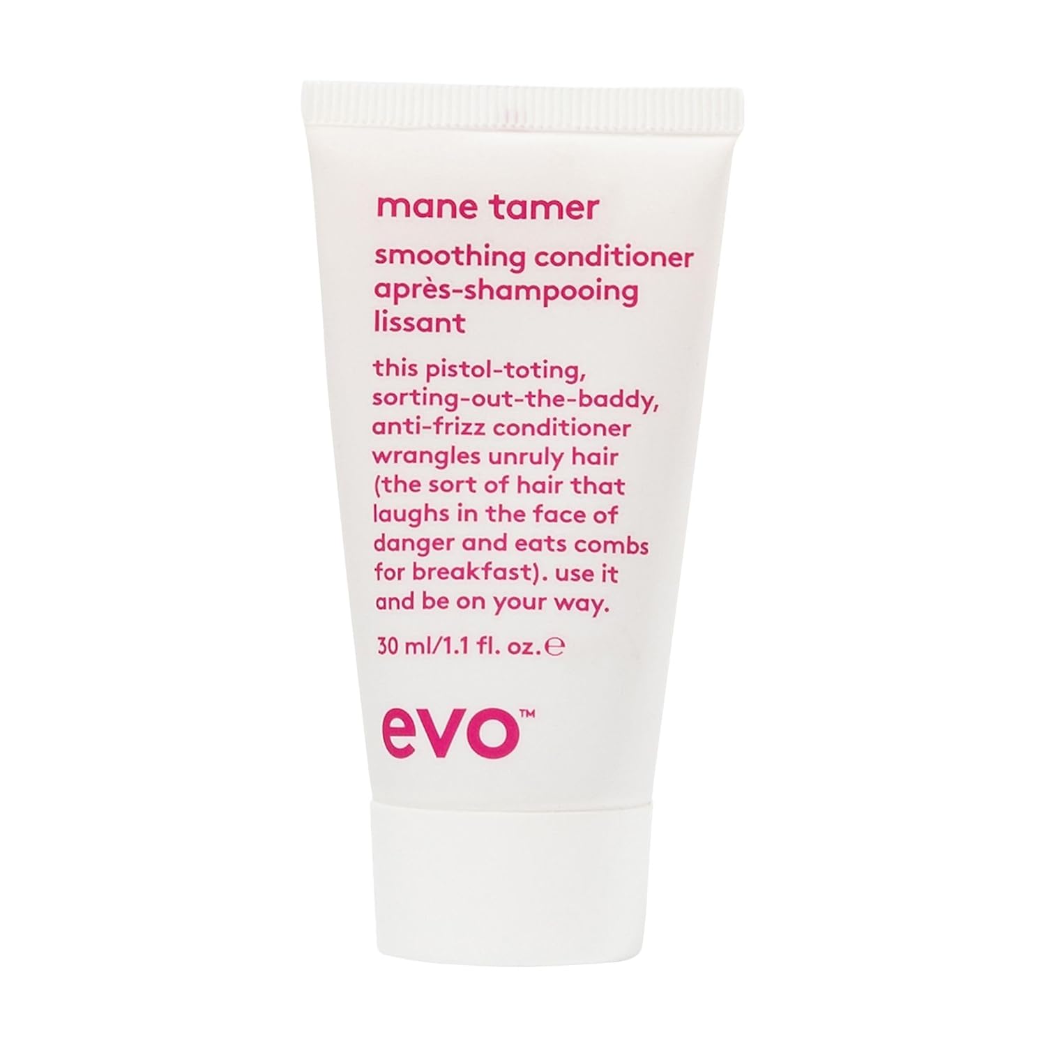 Evo Mane Tamer Smoothing Conditioner - Cleans, Smooths, & Strengthens Hair - Reduces Frizz - Travel Size, 30Ml / 1.1 Fl Oz