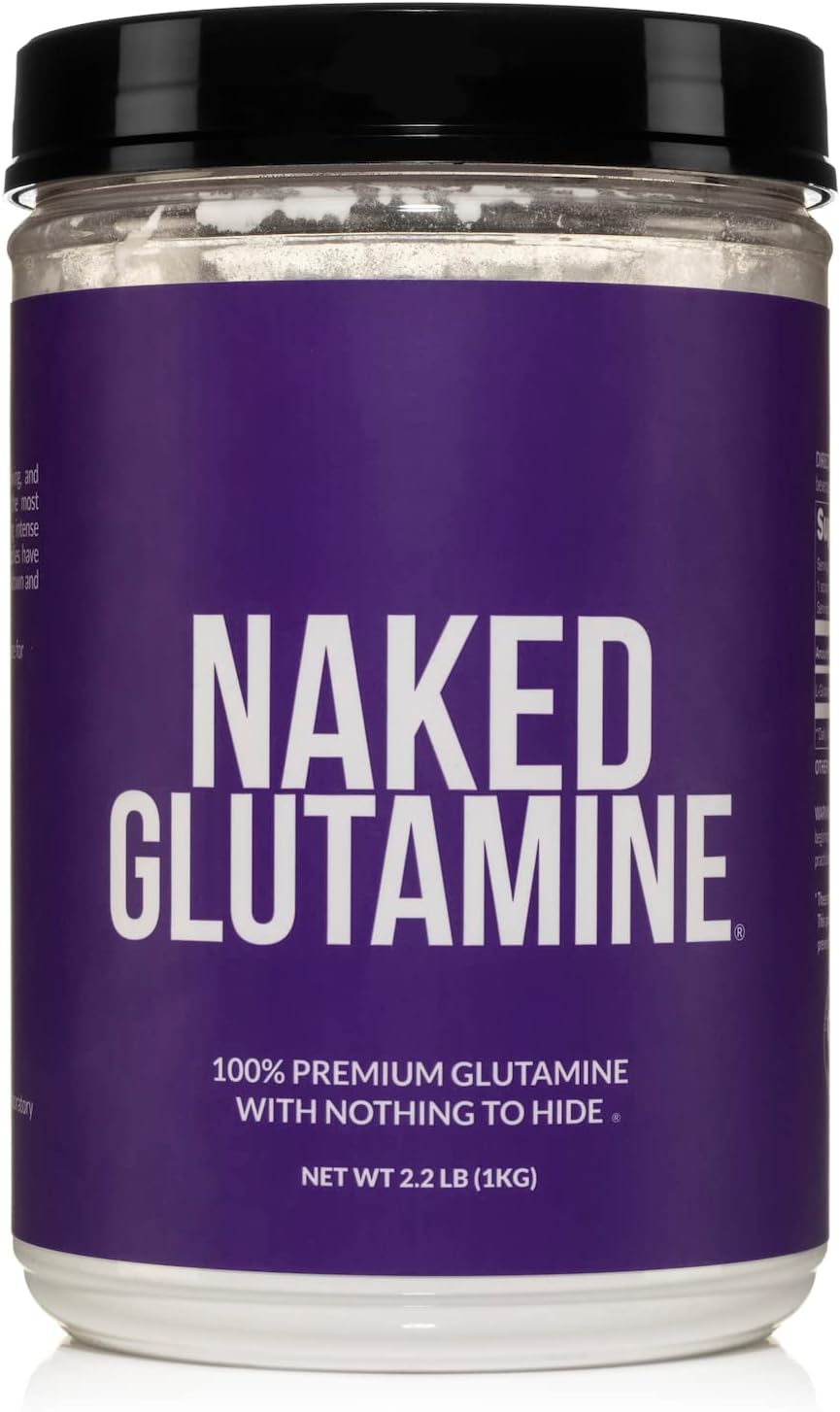 Pure L-Glutamine Made in The USA - 200 Servings - 1,000g, 2.2lb Bulk, Vegan, Non-GMO, Gluten and Soy Free. Minimize Muscle Breakdown & Improve Protein Synthesis. Nothing Artificial