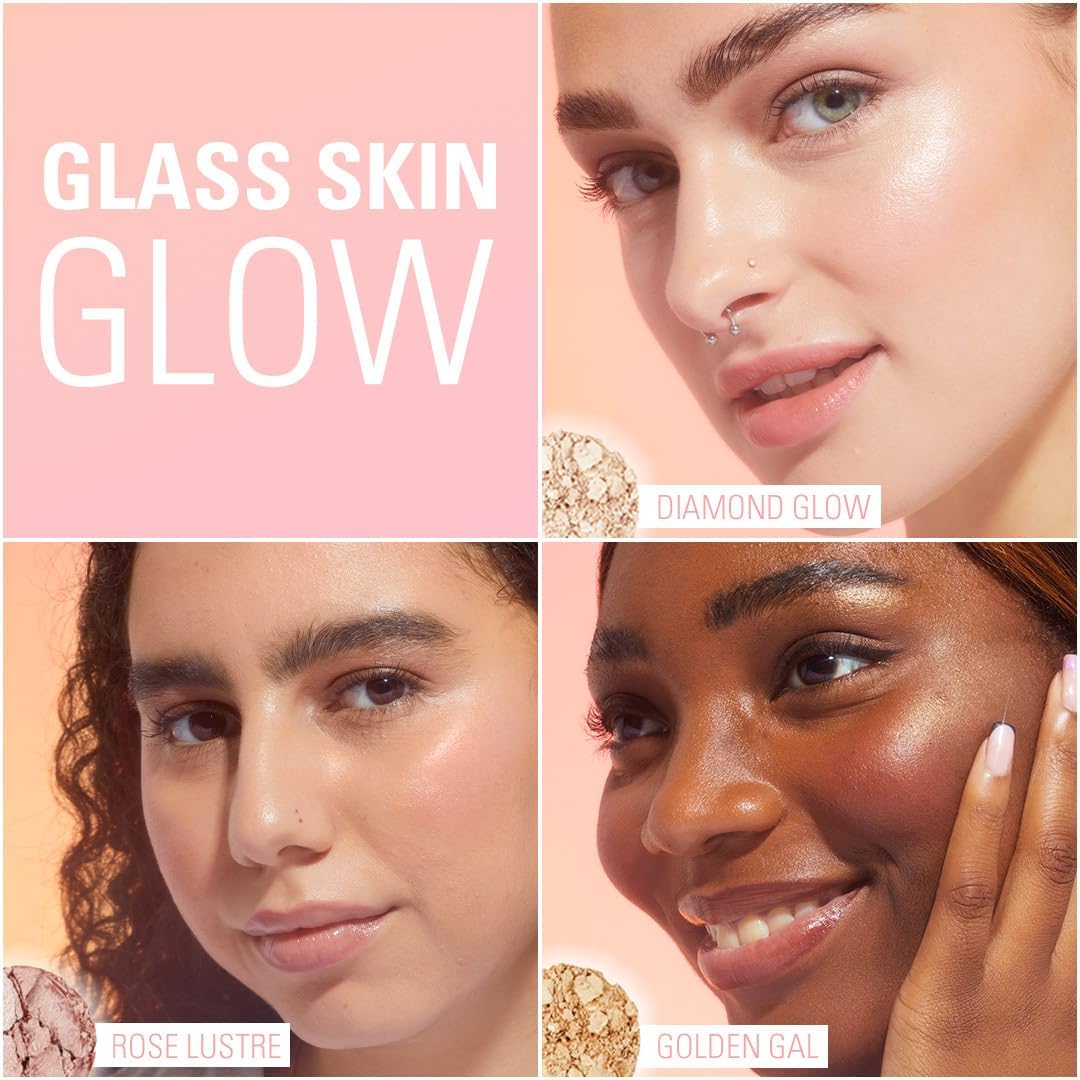 Makeup Revolution Beam Bright Highlighter, All Over Face Glow, Powder To Liquid Formula, 5 Different Shades, Diamond Glow : Amazon.co.uk: Beauty
