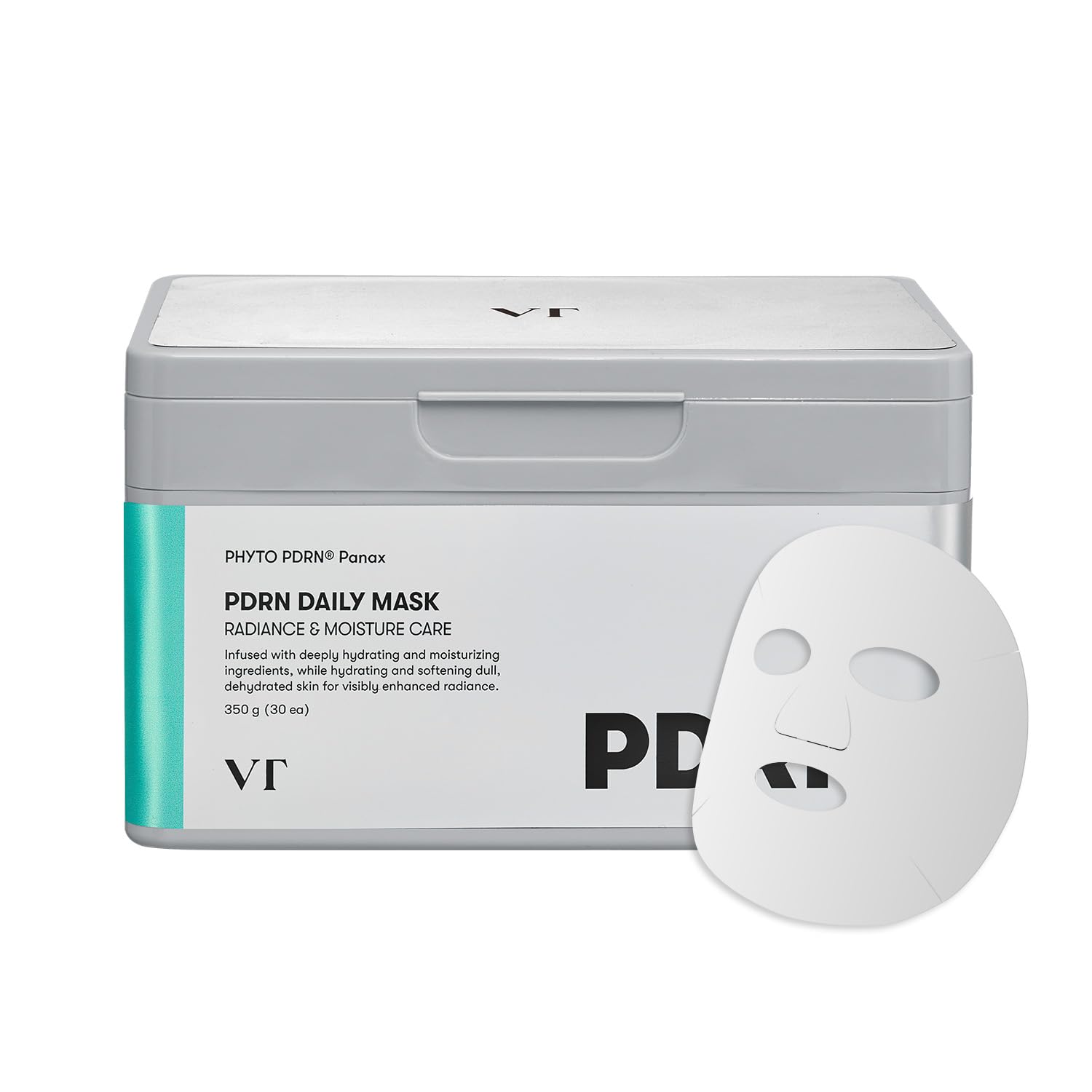 Vt Cosmetics Cica-Exosome Moisture Mask 20 Sheets, Centella Asiatica & Hyaluronic Acid With Exosomes For Deep Hydration & Calming, Biodegradable Vegan Sheets, Korean Face Mask
