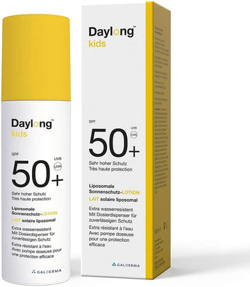Daylong Kids Spf50 Sunscreen Lotion 150 Ml, High Protection For Kids Aged 1+, Water Resistant, No Paraben Or Fragrance, Suitable For Sensitive Skin