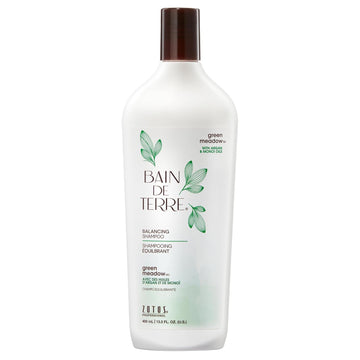 Bain de Terre Balancing Shampoo/Conditioner | Green Meadow | Restores Optimal Balance for Normal, Oily Hair | Argan & Monoi Oils | Paraben Free | Color-Safe