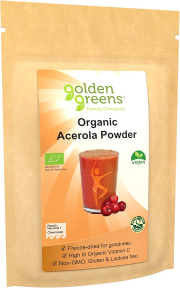 Golden Greens Organic Freeze-Dried Acerola Powder 125G
