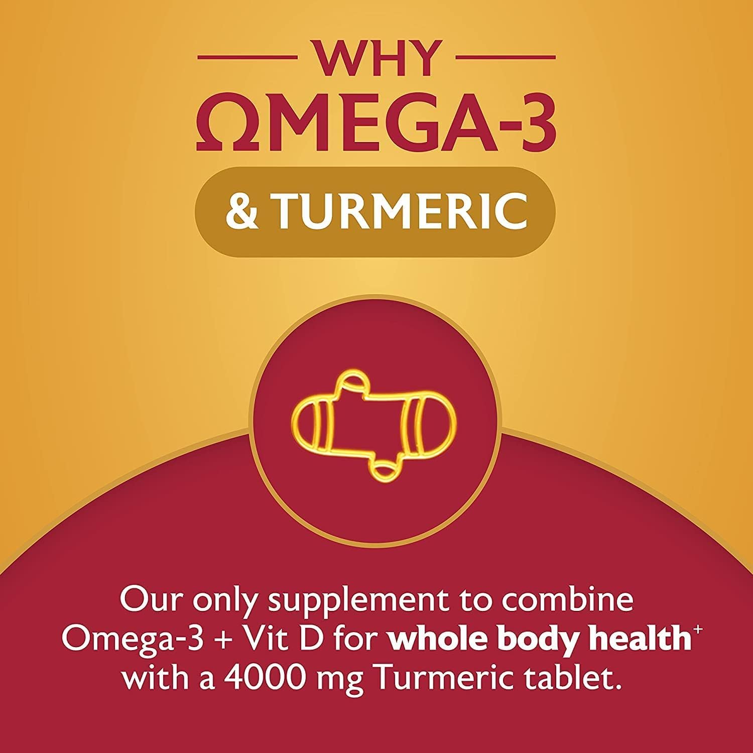 Seven Seas Omega-3 Fish Oil Turmeric, With 500 mg Fish Oil + 300 mg Omega-3, 60 High Strength Tablets With Vitamin D & 250 mg EPA & DHA, Whole Body Health+, Duo Pack: 30 Capsules + 30 Tablets : Amazon.co.uk: Health & Personal Care