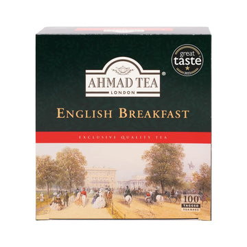 Ahmad Tea Black Tea, English Breakfast Teabags, 100 Ct - Caffeinated And Sugar-Free