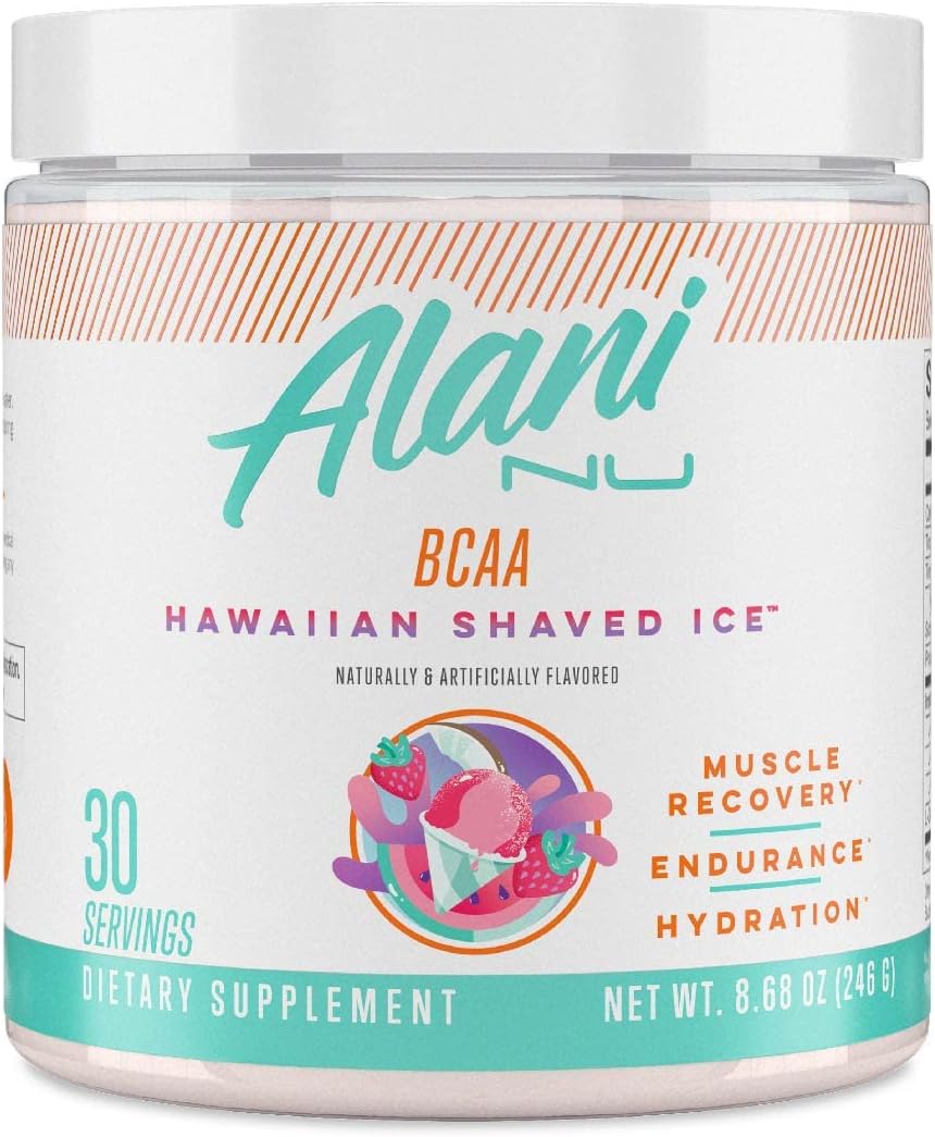 Alani Nu Bcaa Hawaiian Shaved Ice | Branch Chain Essential Amino Acids | 2:1:1 Formula | Supplement Powder | Muscle Recovery Vitamins For Post-Workout | 30 Servings