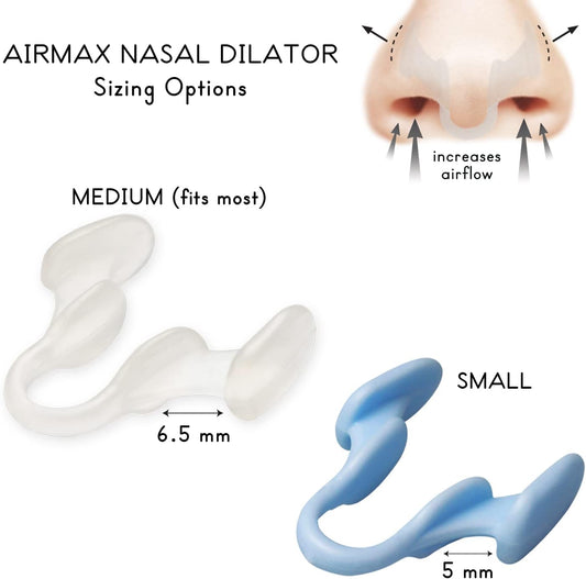 Nasal Dilator for Better Breathing ? Natural, Comfortable, Breathing Aid Solution for Maximum Airflow and Reduced Nasal Congestion (Small - Blue)