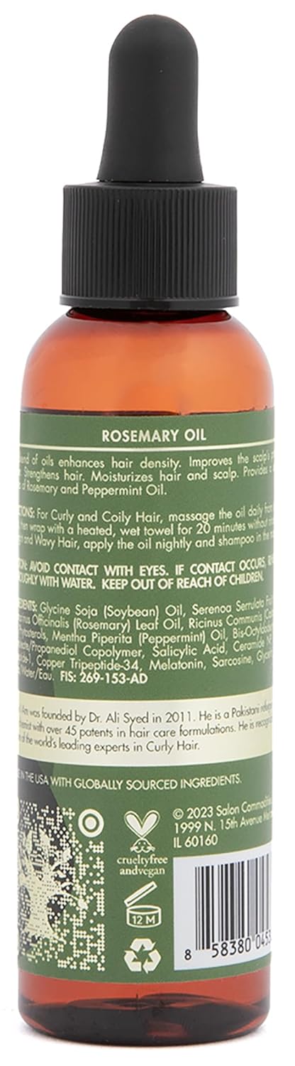 As I Am Rosemary Oil - 2 Oz - Hair Density Serum - With Biotin & Saw Palmetto