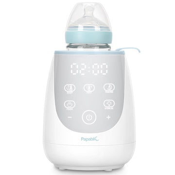 Papablic Fast Bottle Warmer with Feeding Tracker, Baby Bottle Warmer for Breastmilk or Formula, Ready Milk in 2 Min, Accurate Temperature Control and Automatic Shut-Off