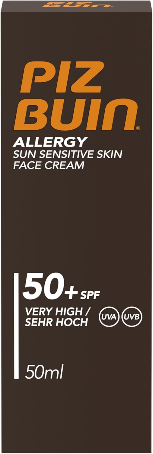 Piz Buin Allergy Sun Sensitive Skin Face Cream Spf50+, 50Ml