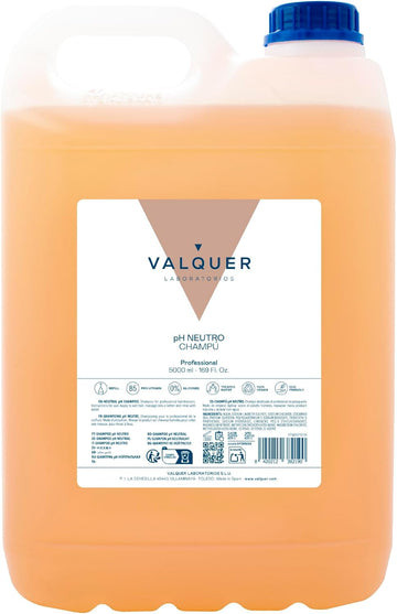Valquer Professional Shampoo Ph Neutral Revitalising With Shine And Pro-Vitamin B5 Hair Salon Shampoo - 5000 Ml