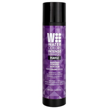 Watercolors Intense Color Depositing Sulfate & Paraben Free Shampoo, Maintains & Enhances Haircolor - Purple 8.5 Oz